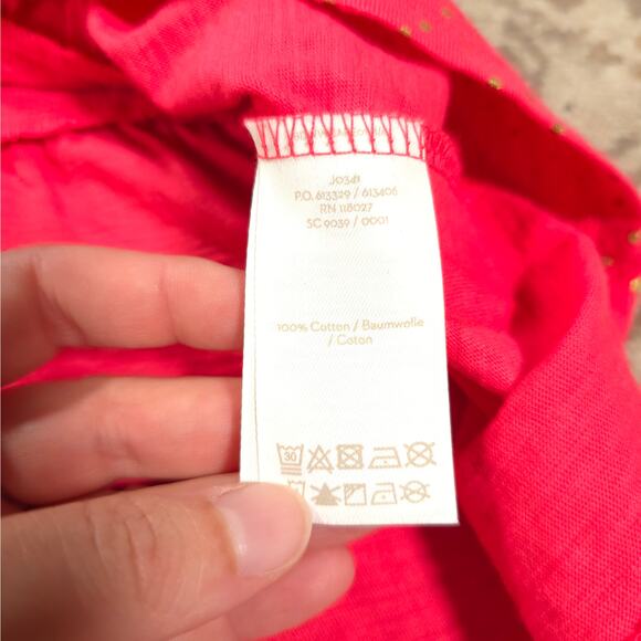 Boden Gold Metallic Polka Dot Short Sleeve Dress Women Size 12R Peplum Tiered - Picture 4 of 9